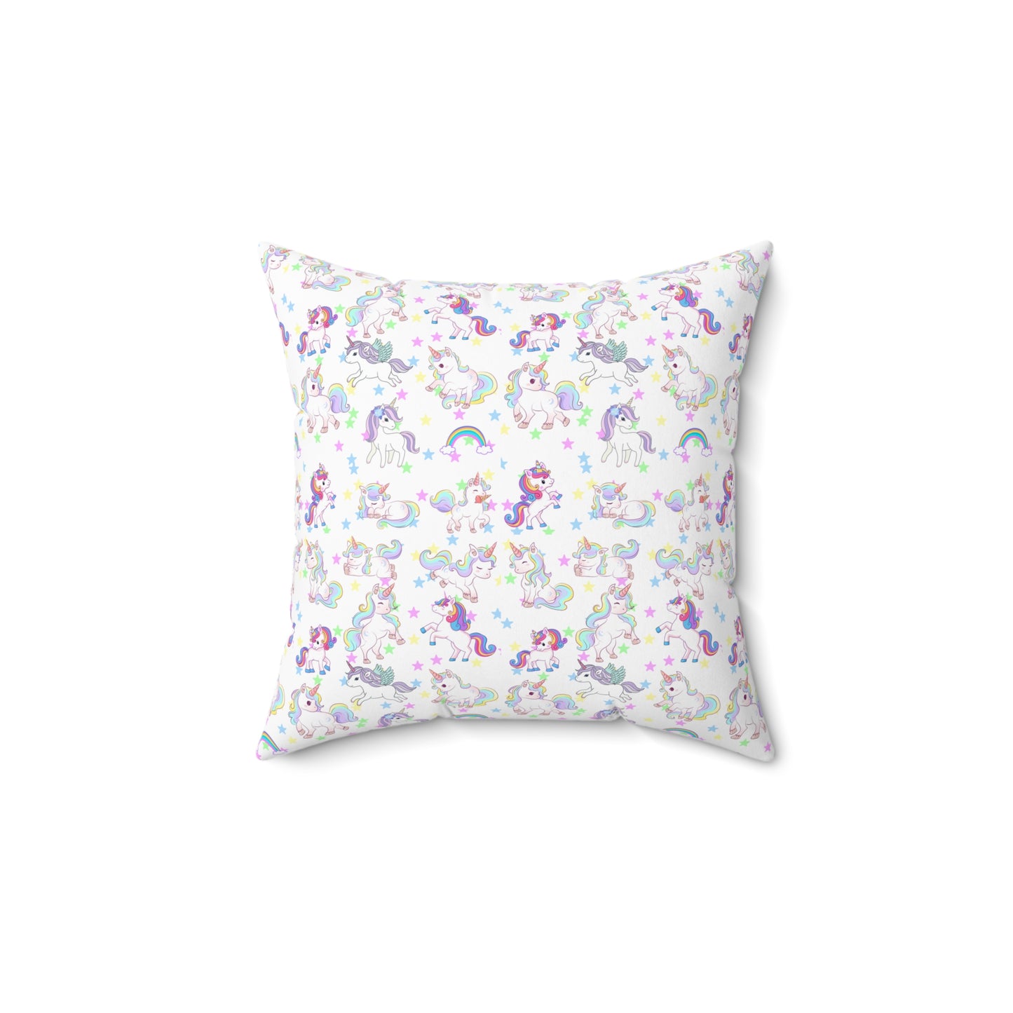 UNICORN LOVE  Spun Polyester Square Pillow For Girl's Room