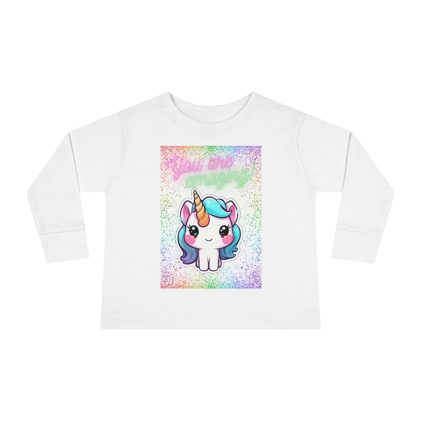 YOU ARE AMAZING UNICORN LOVE Toddler Long Sleeve Tee