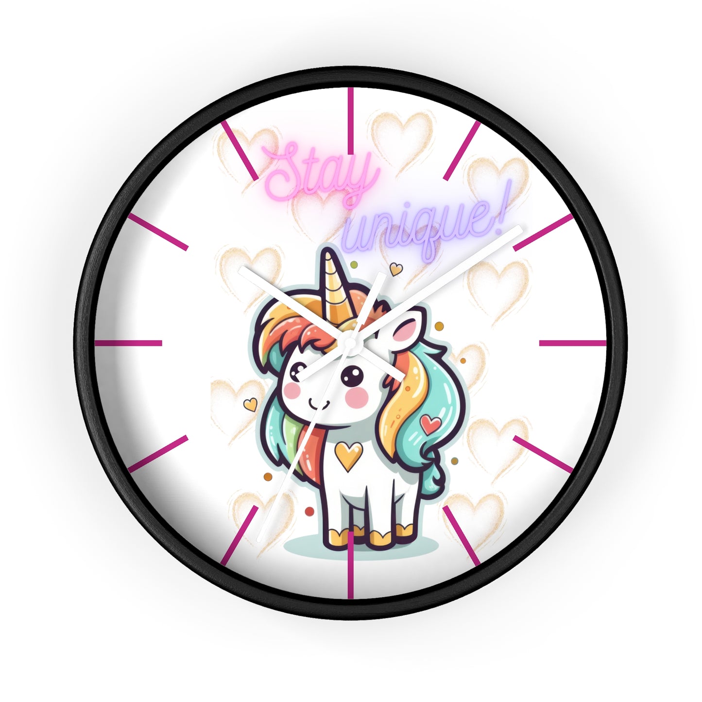 STAY UNIQUE LOVE Wall Clock