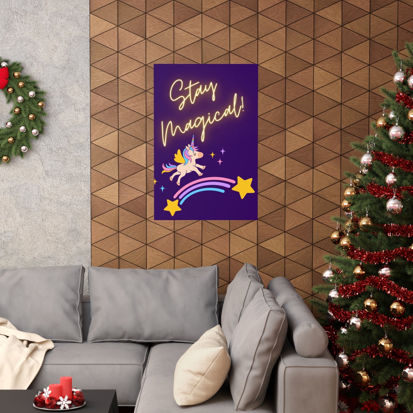STAY MAGICAL UNICORN LOVE  Premium Matte Vertical Posters