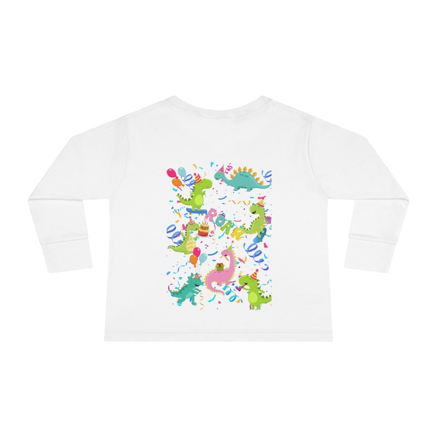 PARTY LIKE A DINASOUR Toddler Long Sleeve Tee