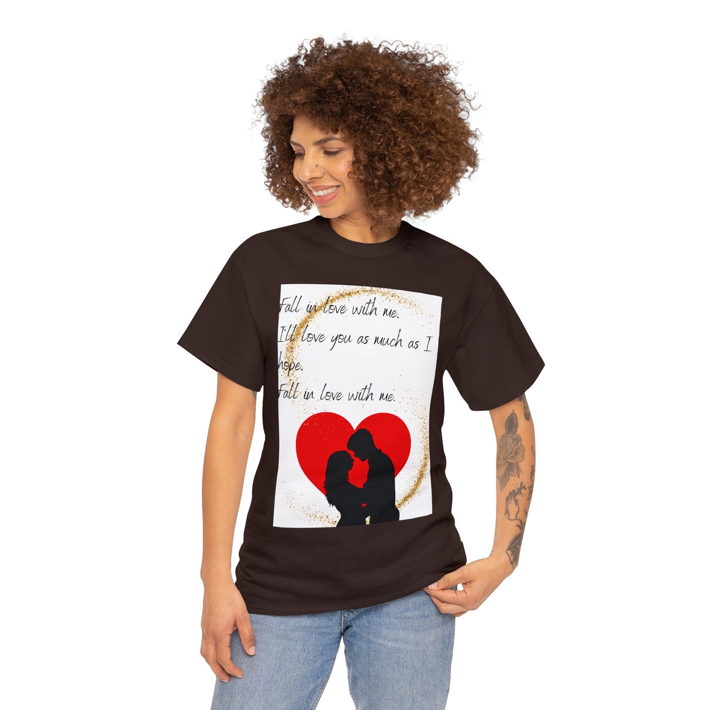 FALL IN LOVE WITH ME Unisex Heavy Cotton Tee