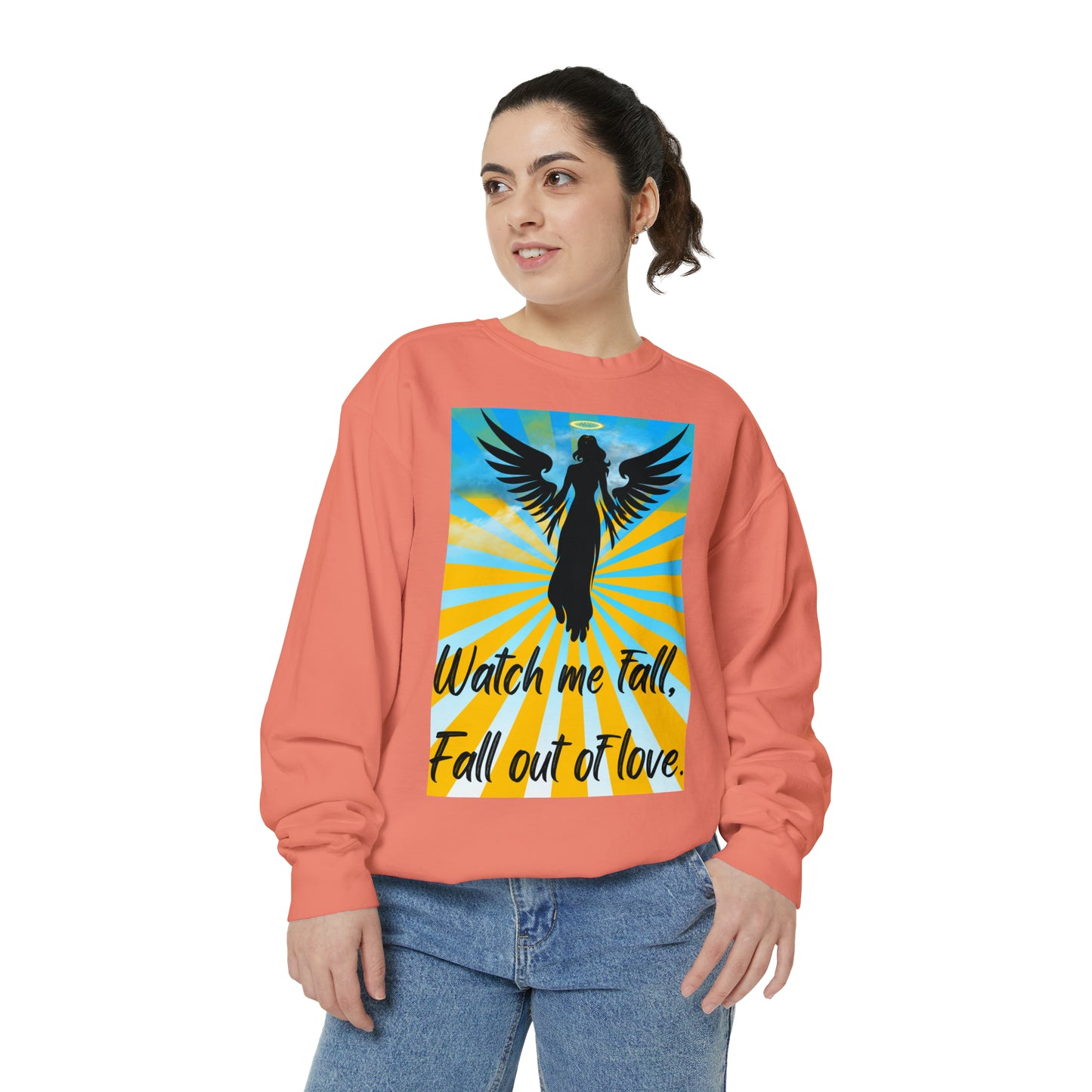 FALL OUT OF LOVE  Unisex Garment-Dyed Sweatshirt