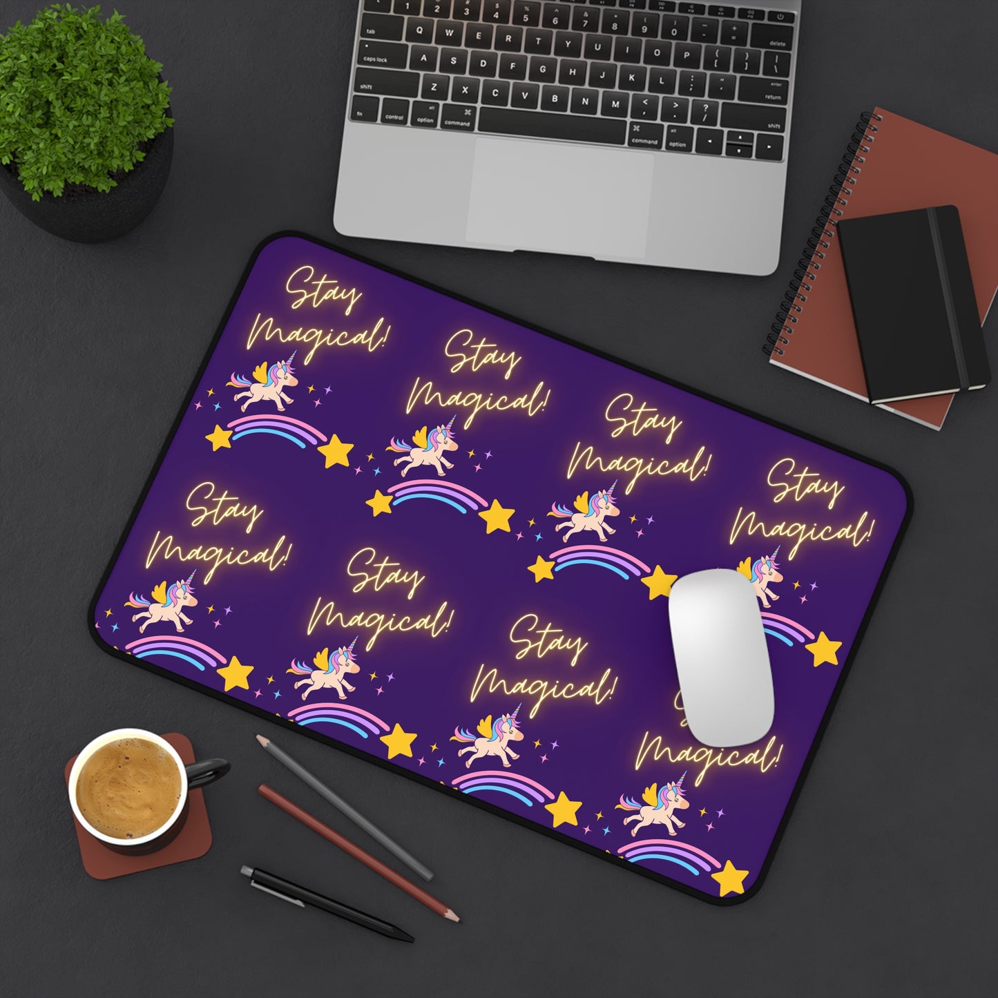 STAY MAGICAL UNICORN LOVE  Desk Mat