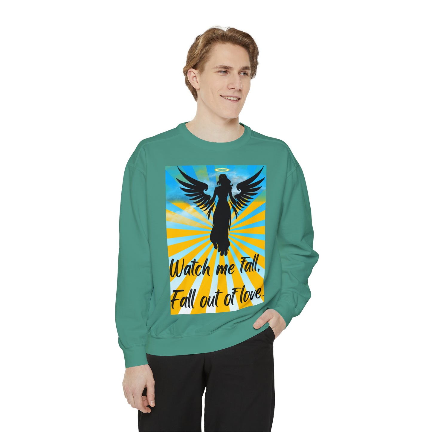 FALL OUT OF LOVE  Unisex Garment-Dyed Sweatshirt