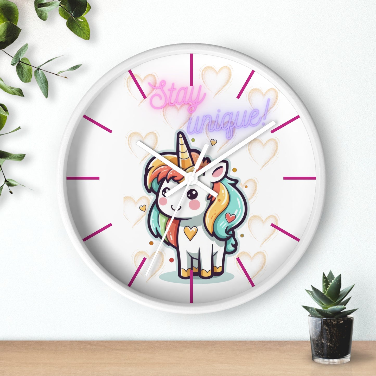 STAY UNIQUE LOVE Wall Clock