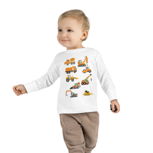 CONSTRUCTION TRUCKS V1 Toddler Long Sleeve Tee