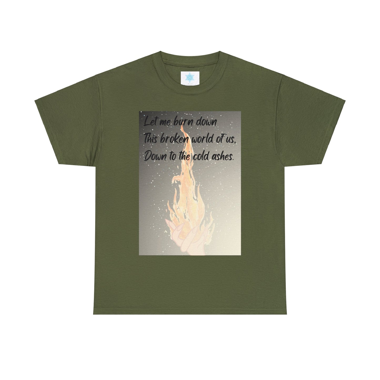 DOWN TO THE ASHES  Unisex Heavy Cotton Tee