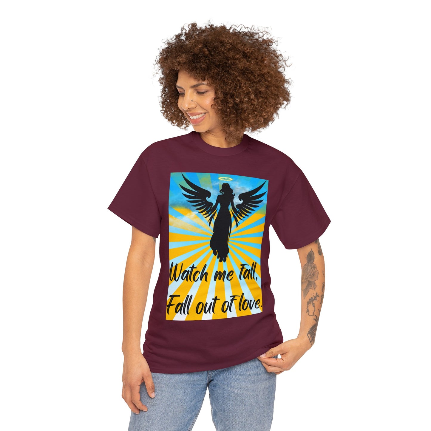 FALL OUT OF LOVE Unisex Heavy Cotton Tee
