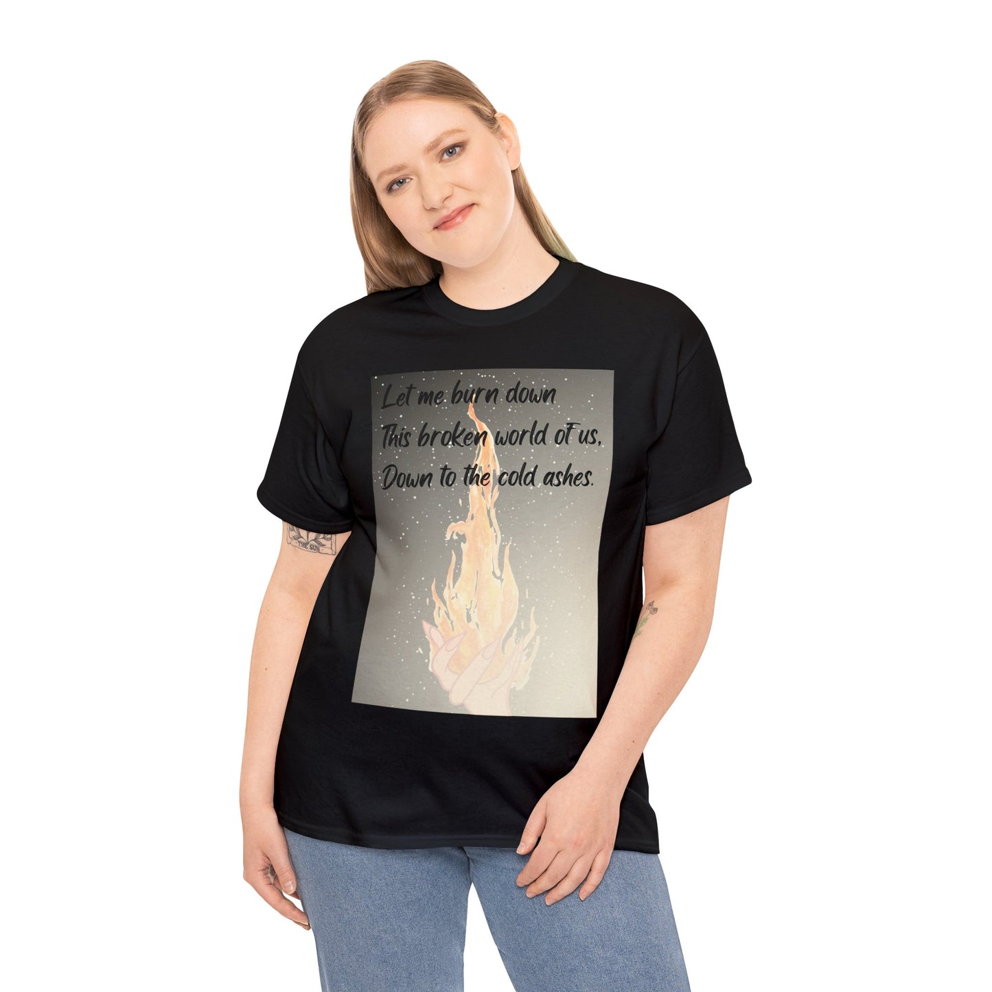 DOWN TO THE ASHES  Unisex Heavy Cotton Tee
