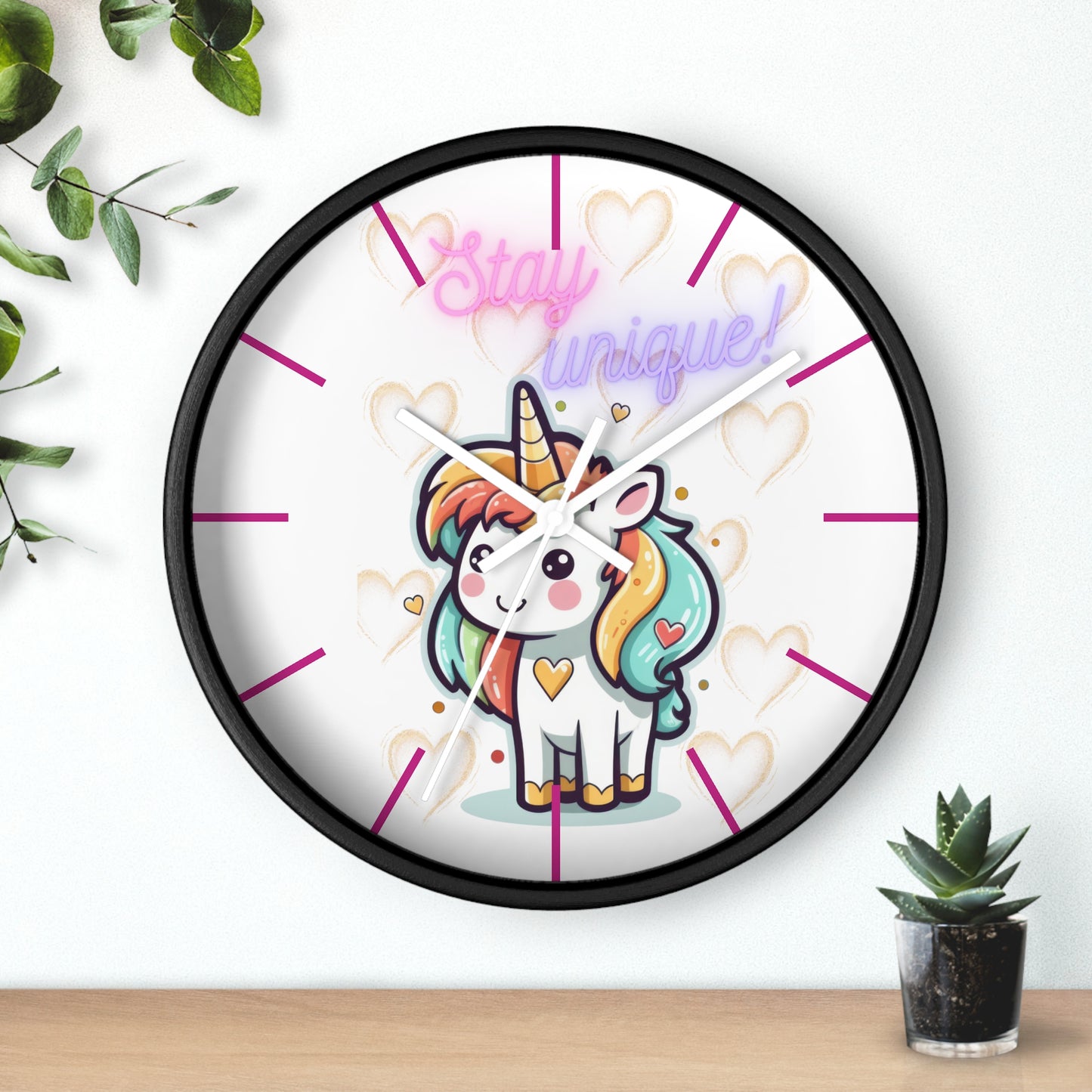 STAY UNIQUE LOVE Wall Clock