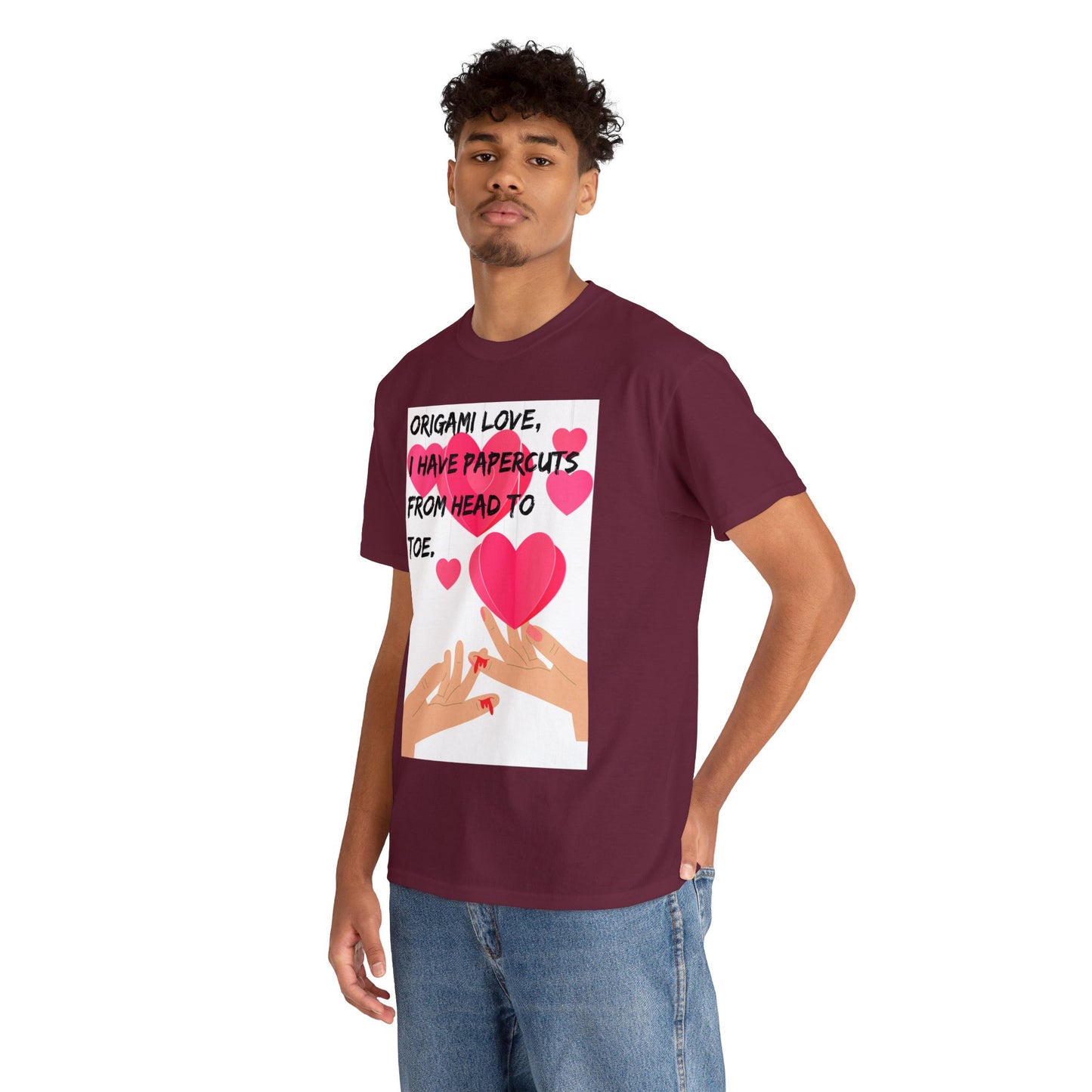 ORIGAME LOVE Unisex Heavy Cotton Tee